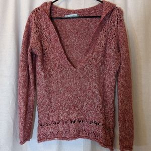 Maurices Knit Hooded Sweater Sz M